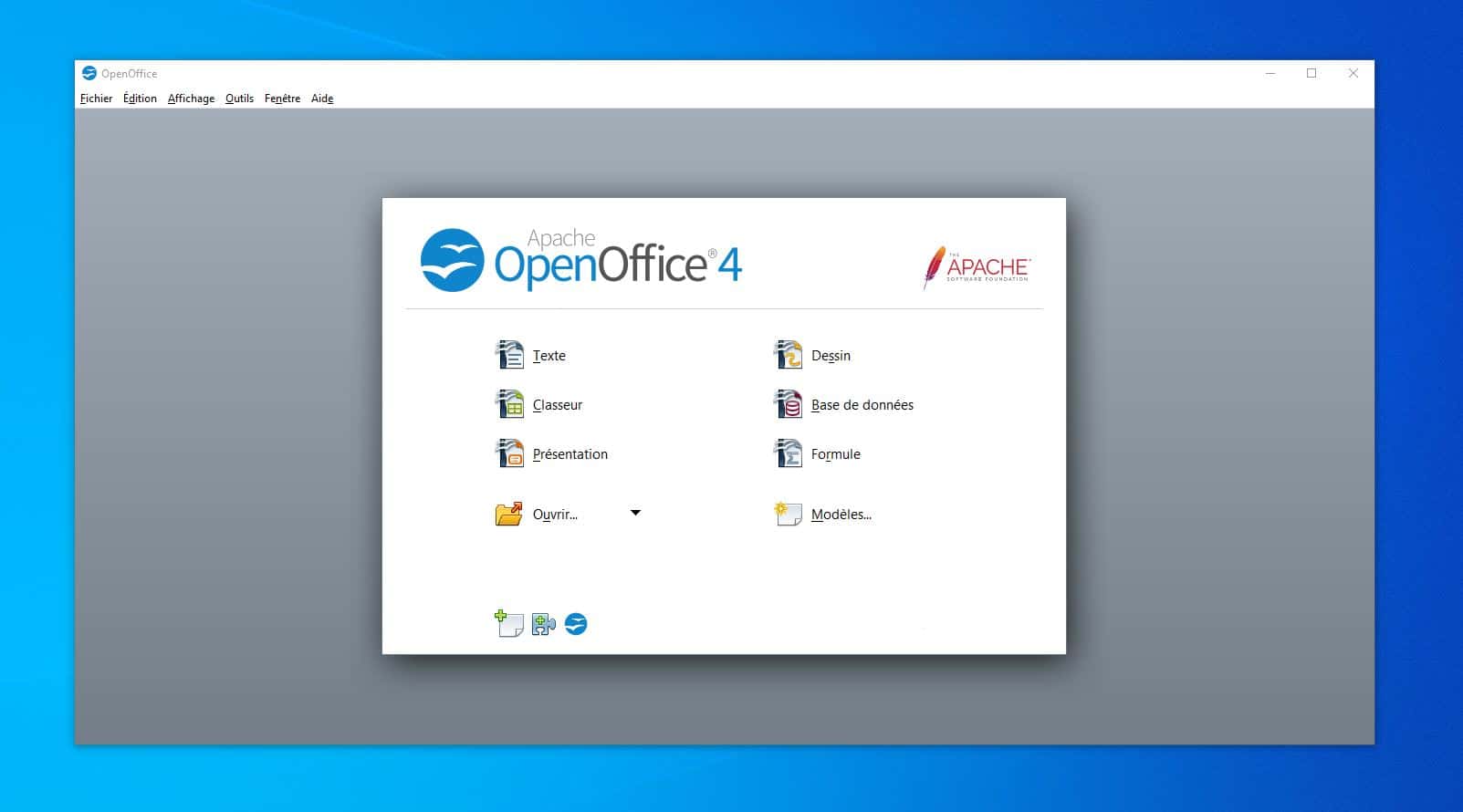 comment mettre un cadre sur open office