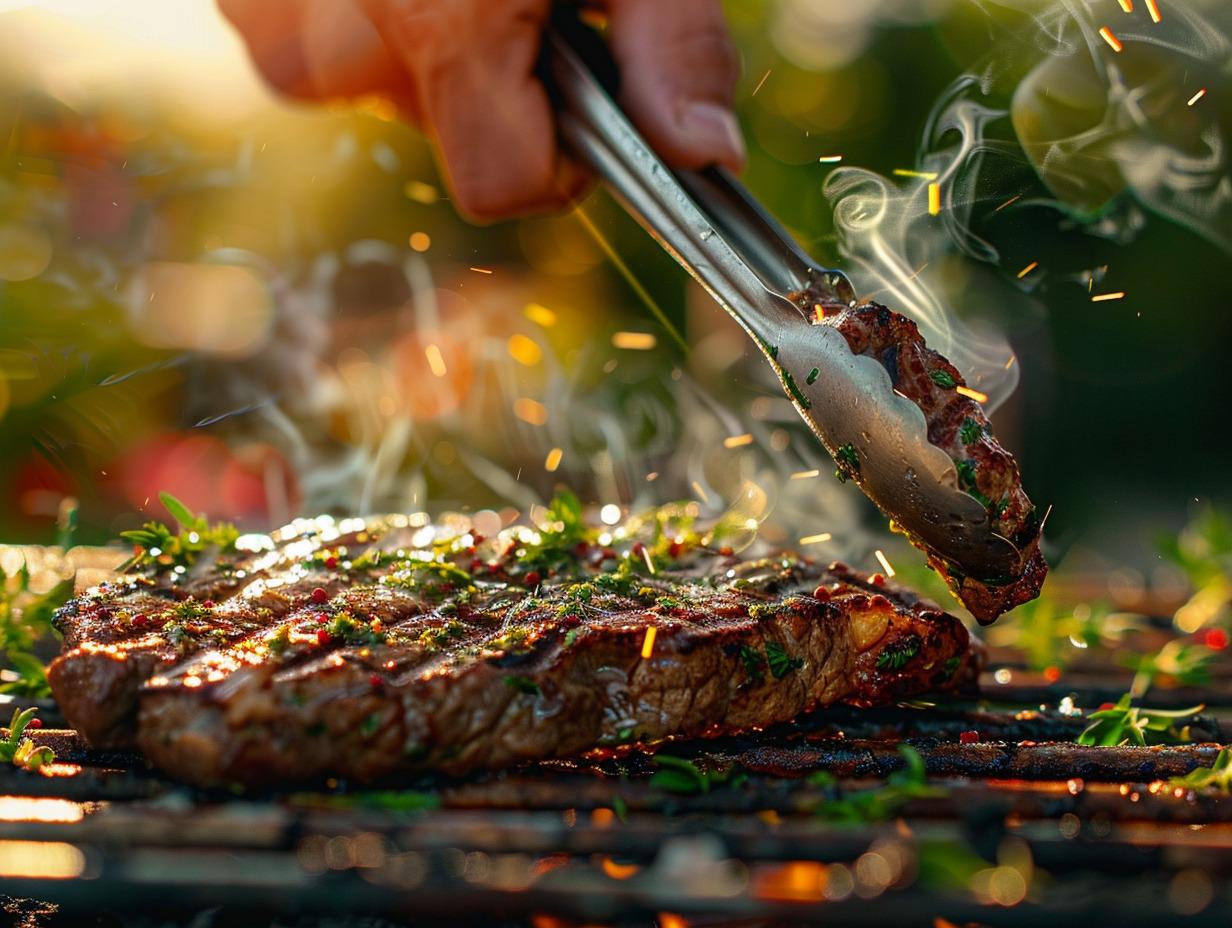 steak t-bone grillé