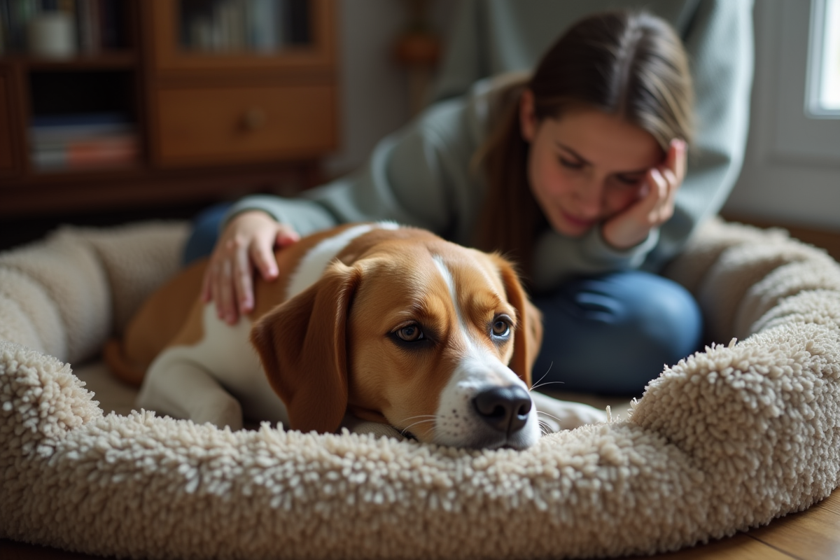 chien malade
