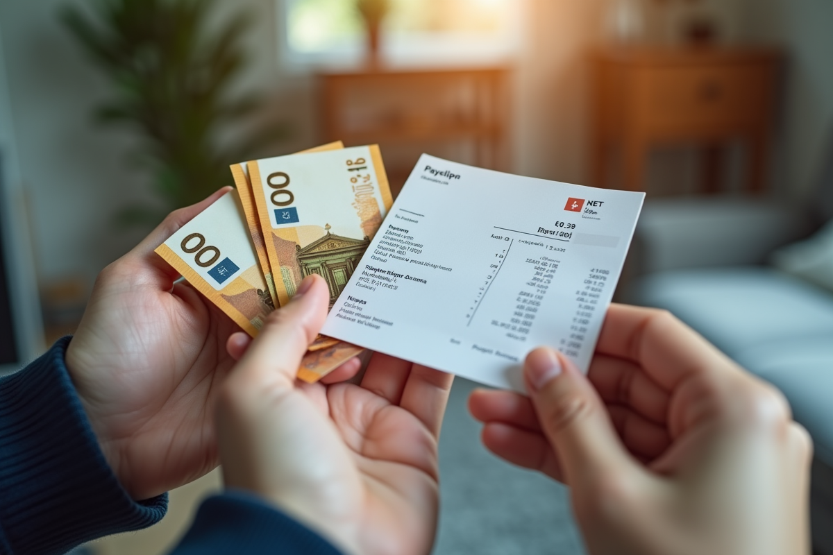 Mains tenant des billets d